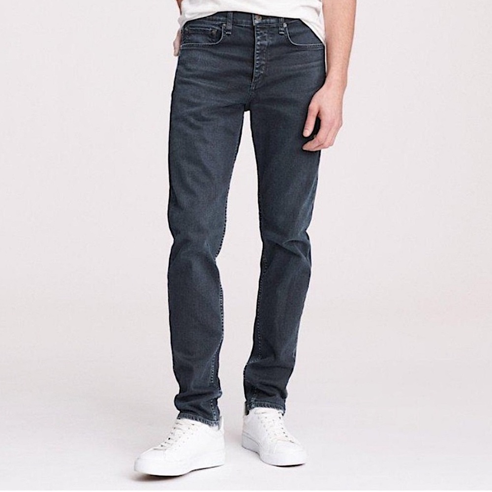 NWT Rag & Bone Mens Fit 1 Black Denim Extra Slim Skinny Jeans | 29